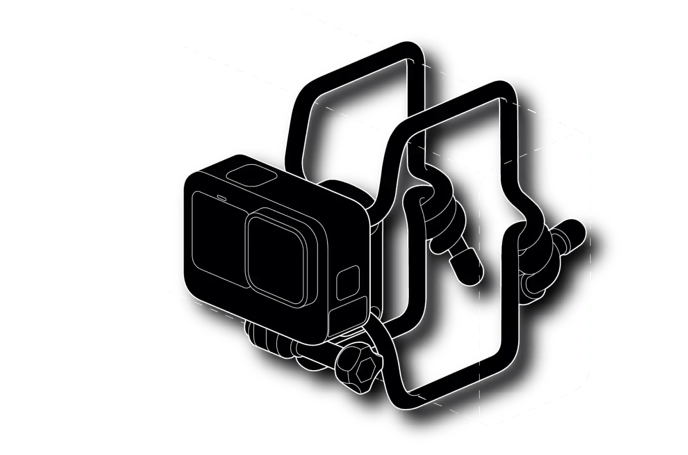 Flexible Grip Mount (Featuring Gear Ties)